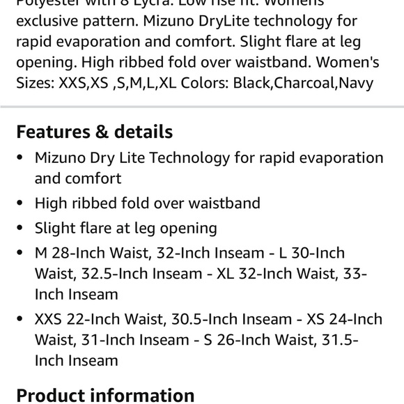 2 for 1 Mizuno Volleyball Elite Pant - Picture 4 of 6